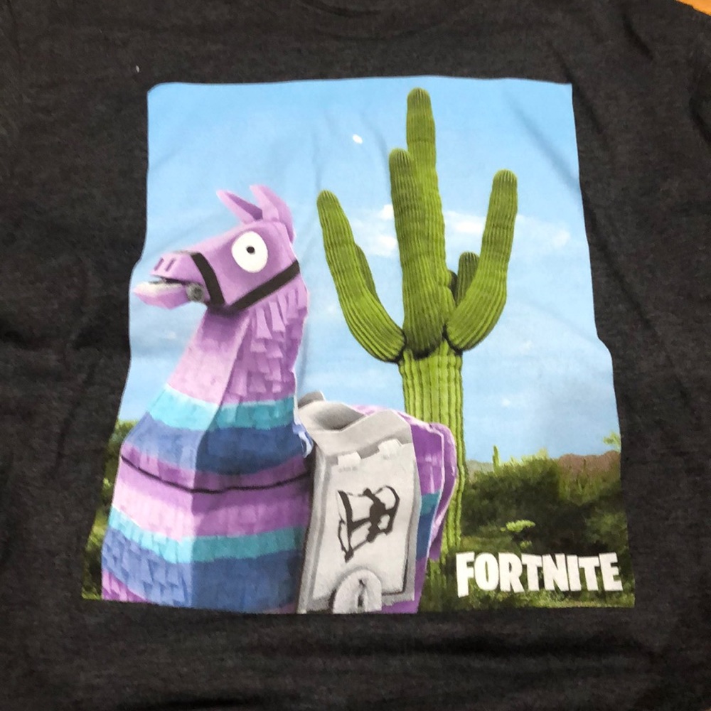 Men’s large Fortnite Loot llama shirt